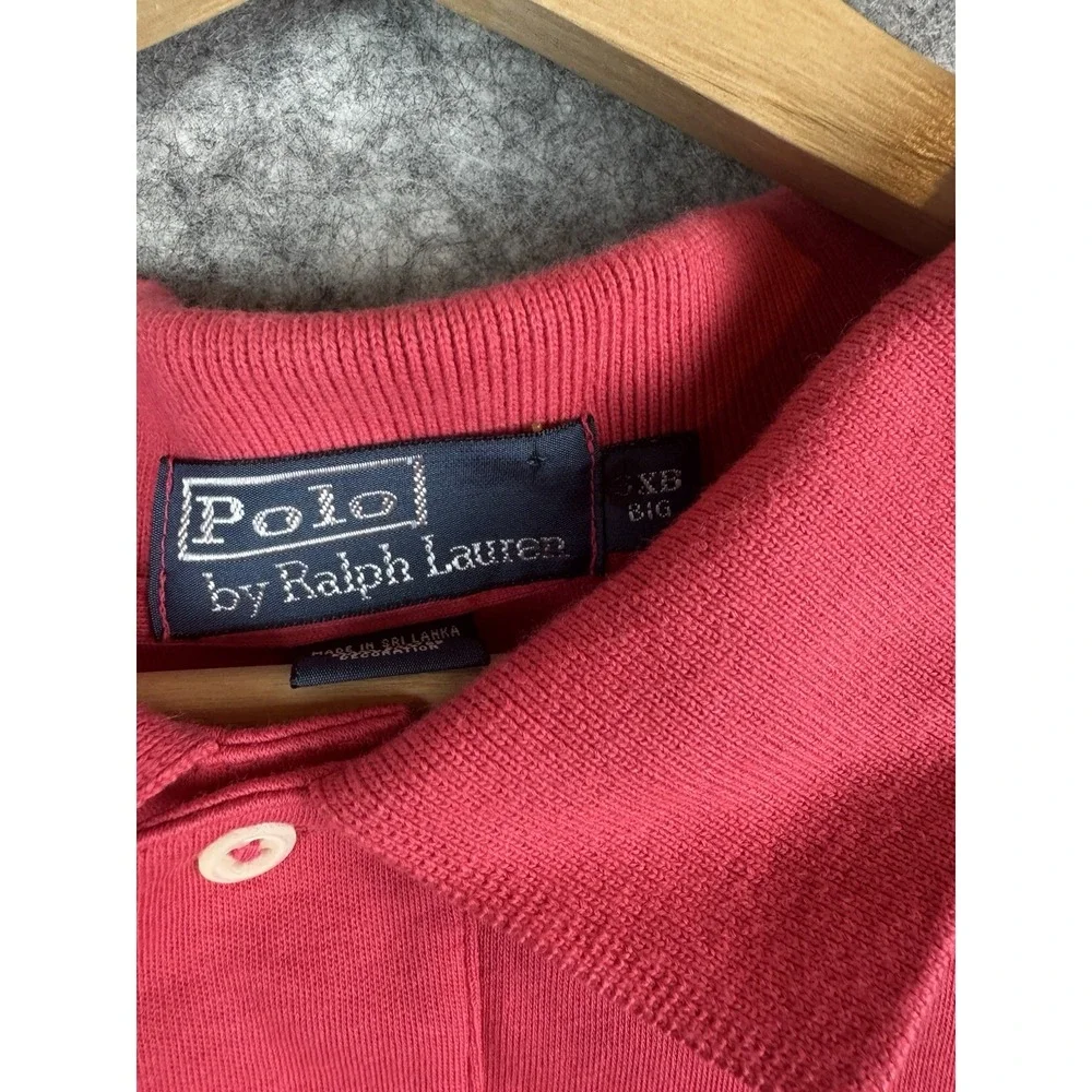 Ralph Lauren Polo Shirt Mens 3XB Big Pink Short‎ Sleeve Pony Casual Logo Rugby